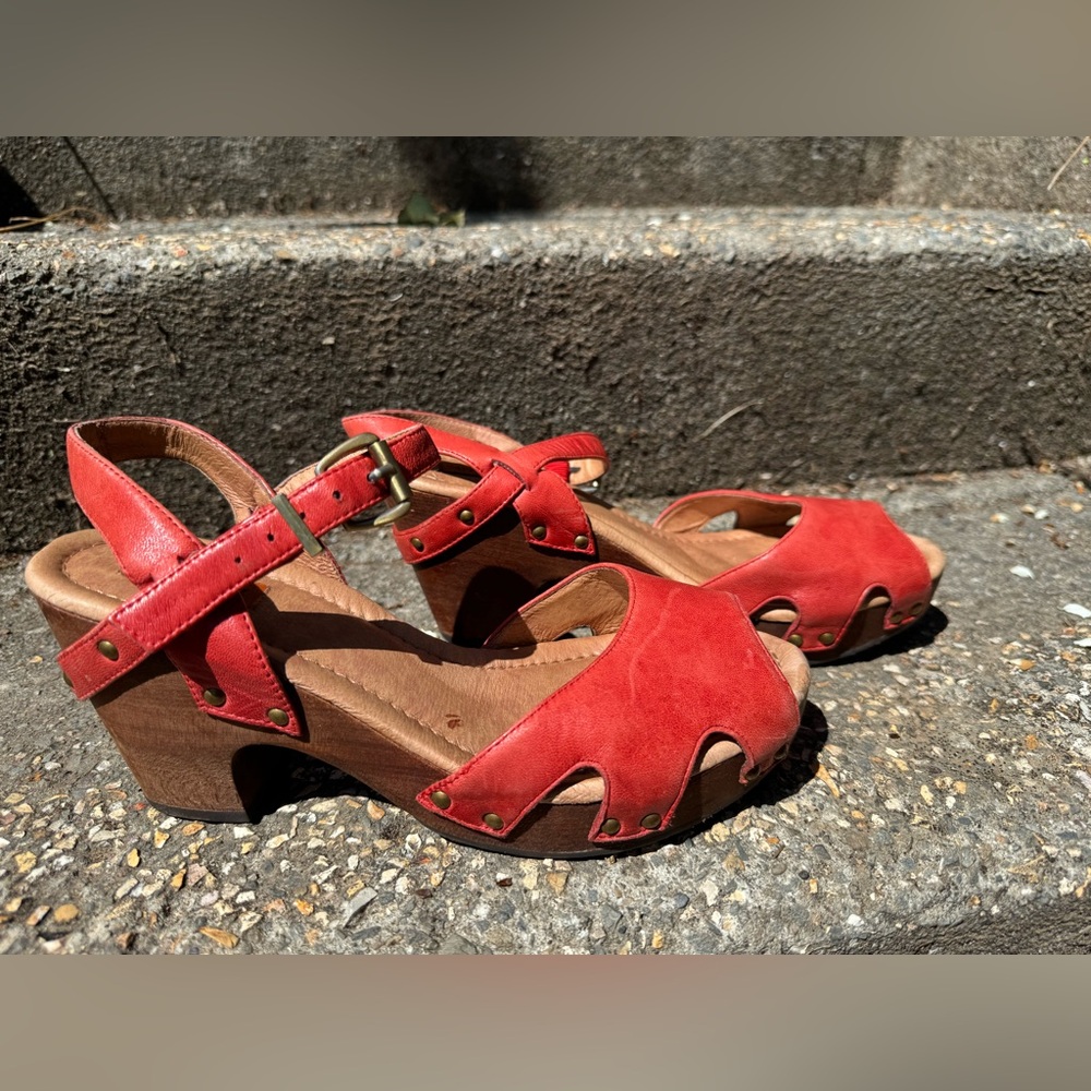 Red Open Toe Heels